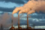 Smoke stacks of the coal-fired Navajo Generating Station, near Page, Arizona Shutterstock ID#1526783630