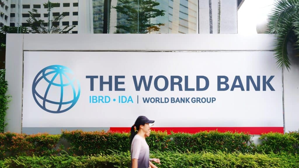 World Bank logo on a billboard in Jakarta, Indonesia, Shutterstock ID#2326696497