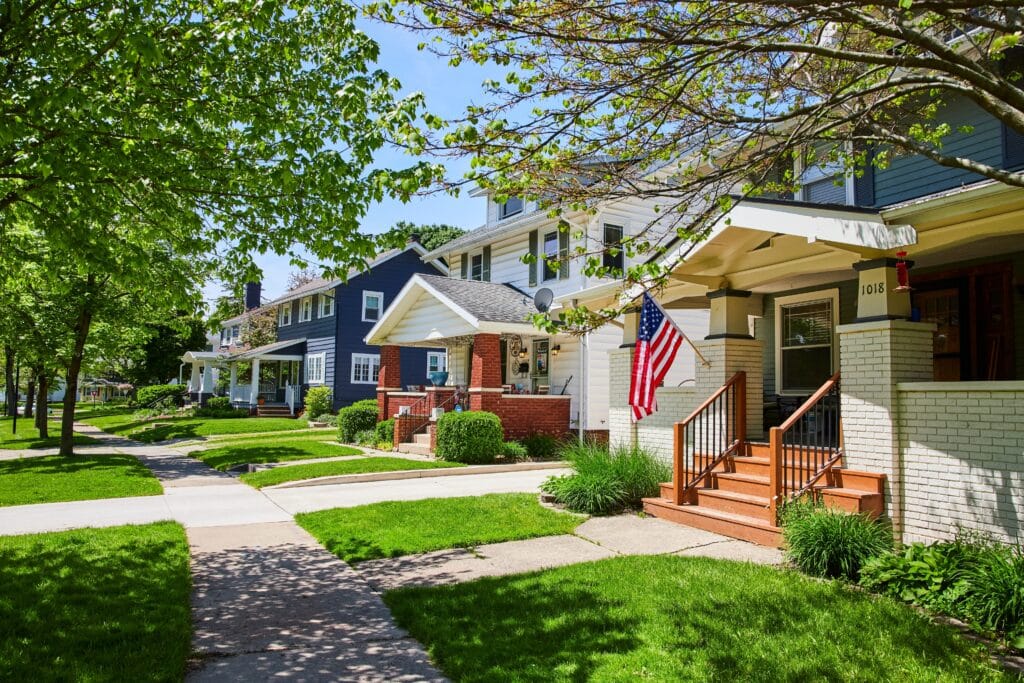 Suburban neighborhood in America, Shutterstock ID#2480809453